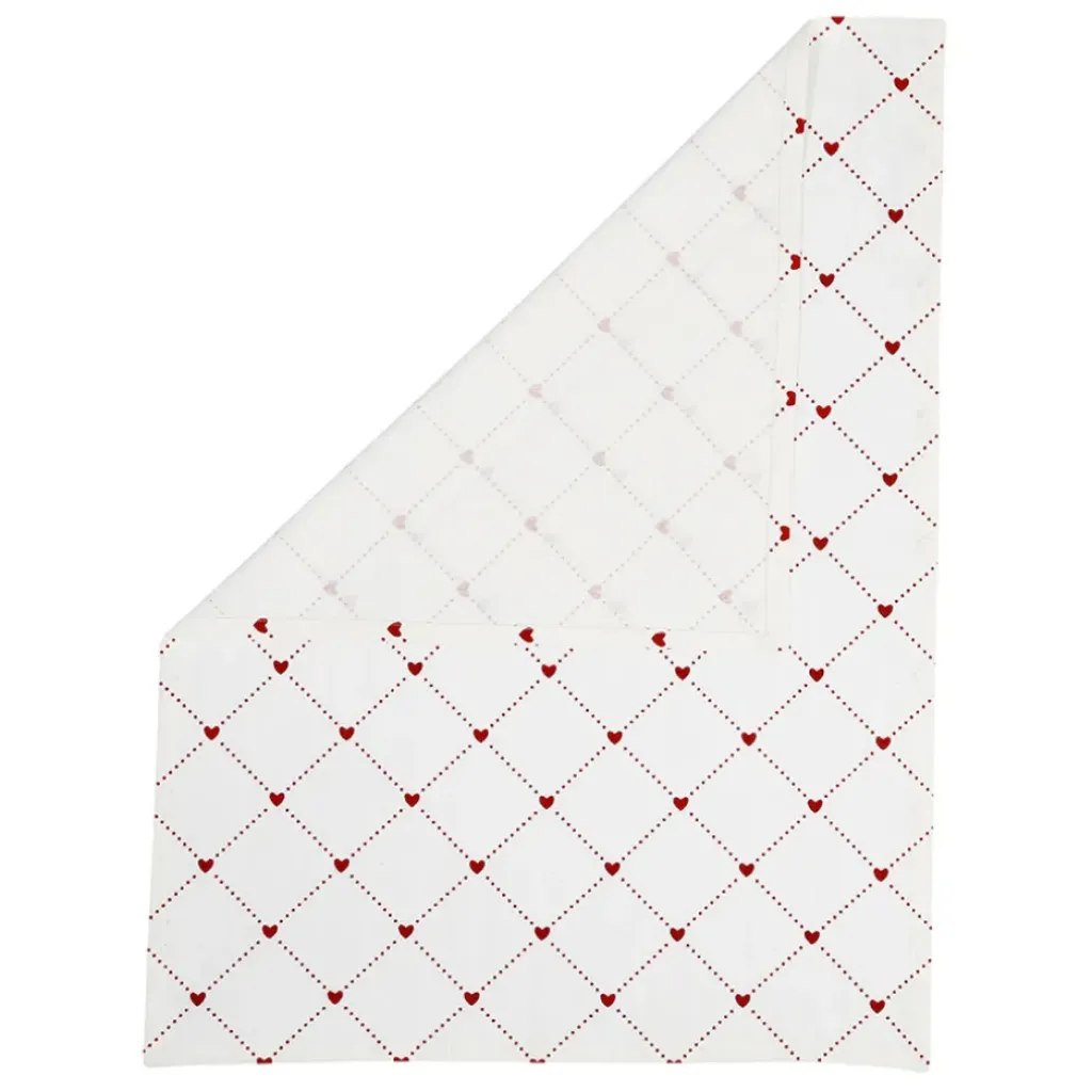 Fabrique de Styles Torchon coeur en coton 50x70cm - P'tit Cœur* Torchons, Tabliers Et Maniques