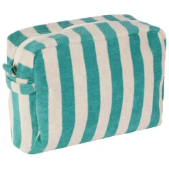Fabrique de Styles Trousse de toilette en coton et polyester émeraude - Palma* Pochettes Et Housses