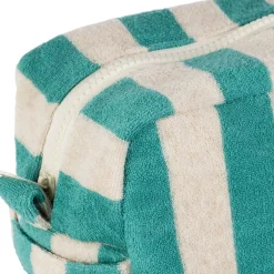 Fabrique de Styles Trousse de toilette en coton et polyester émeraude - Palma* Pochettes Et Housses