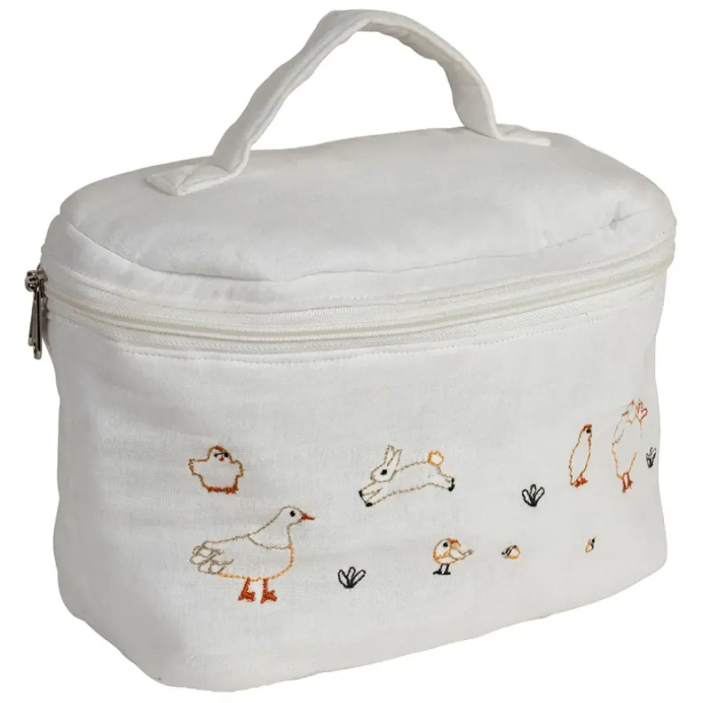 Fabrique de Styles Vanity en coton écru - La Ferme* Pochettes Et Housses