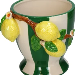 Fabrique de Styles Vase citron en dolomie e 14x15.5x14.7cm* Vases Et Soliflores