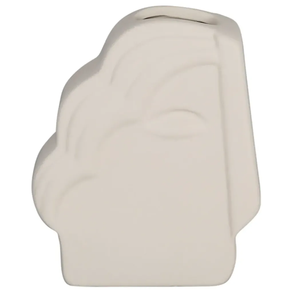 Fabrique de Styles Vase en grès écru h16cm - Greeka* Vases Et Soliflores