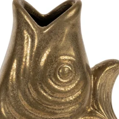 Fabrique de Styles Vase poisson en grès h19.5 cm - Mer* Vases Et Soliflores