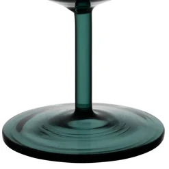 Fabrique de Styles Verre à pied en verre borosilicate émeraude 25cl - Azelie* Verres À Eau Et Gobelets