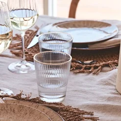 Fabrique de Styles Verre liseré 30cl - Strie* Verres À Eau Et Gobelets