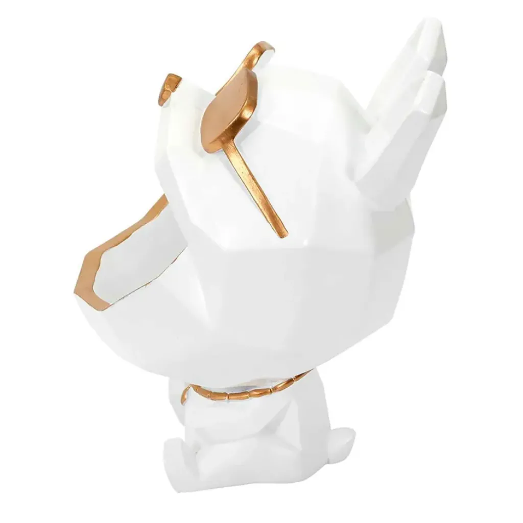 Fabrique de Styles Vide poche chien lunettes blanc* Petits Objets Déco