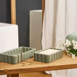 Fabrique de Styles Vide poche en grès moucheté 18x10cm - Aurore* Petits Objets Déco