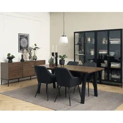 Fabrique de Styles Vitrine en métal 4 étagères h190cm - carmel* Buffets Et Vitrines